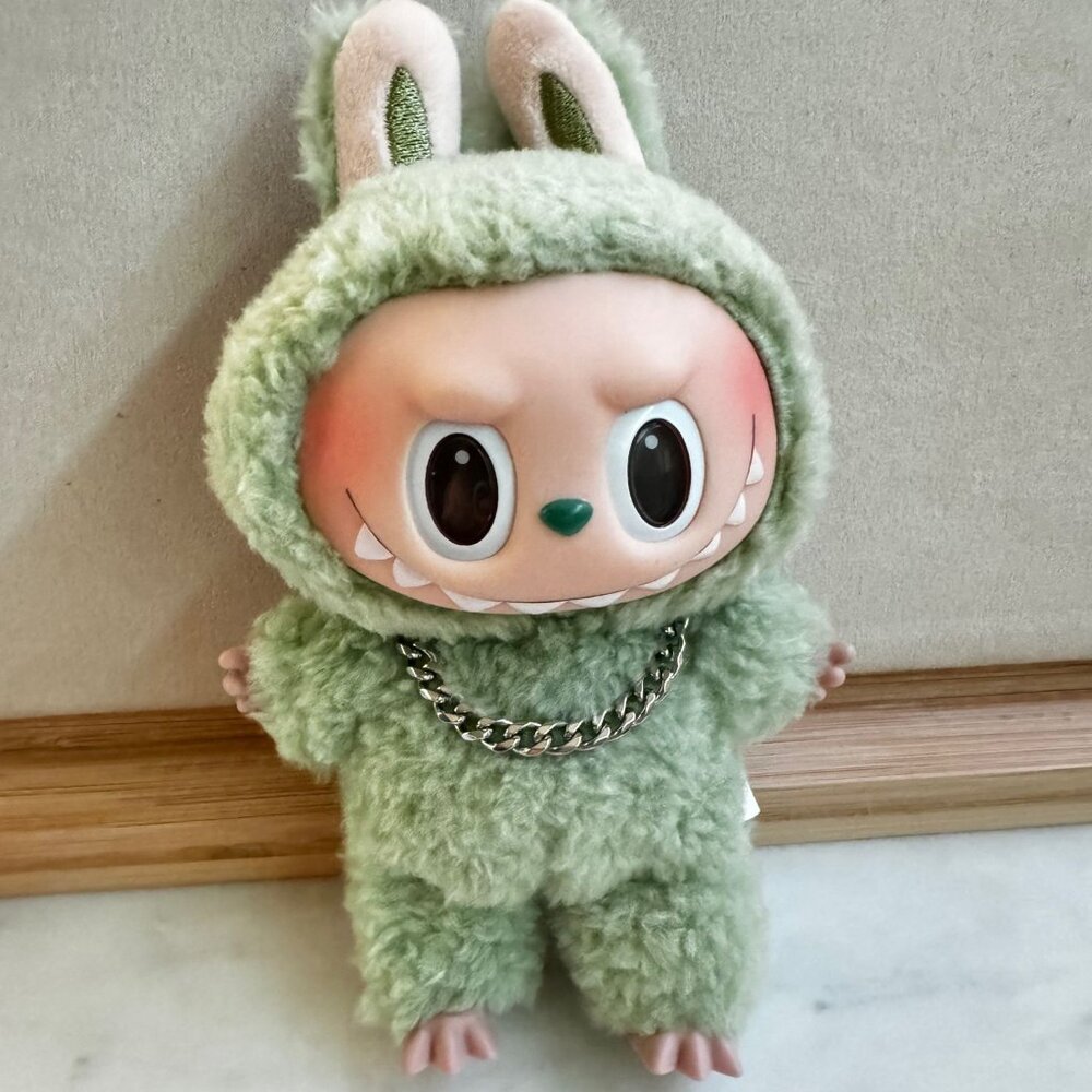 Labubu Necklace - Silver Cuban Chain - Labubu Accessories - CHAIN ONLY - NO DOLL